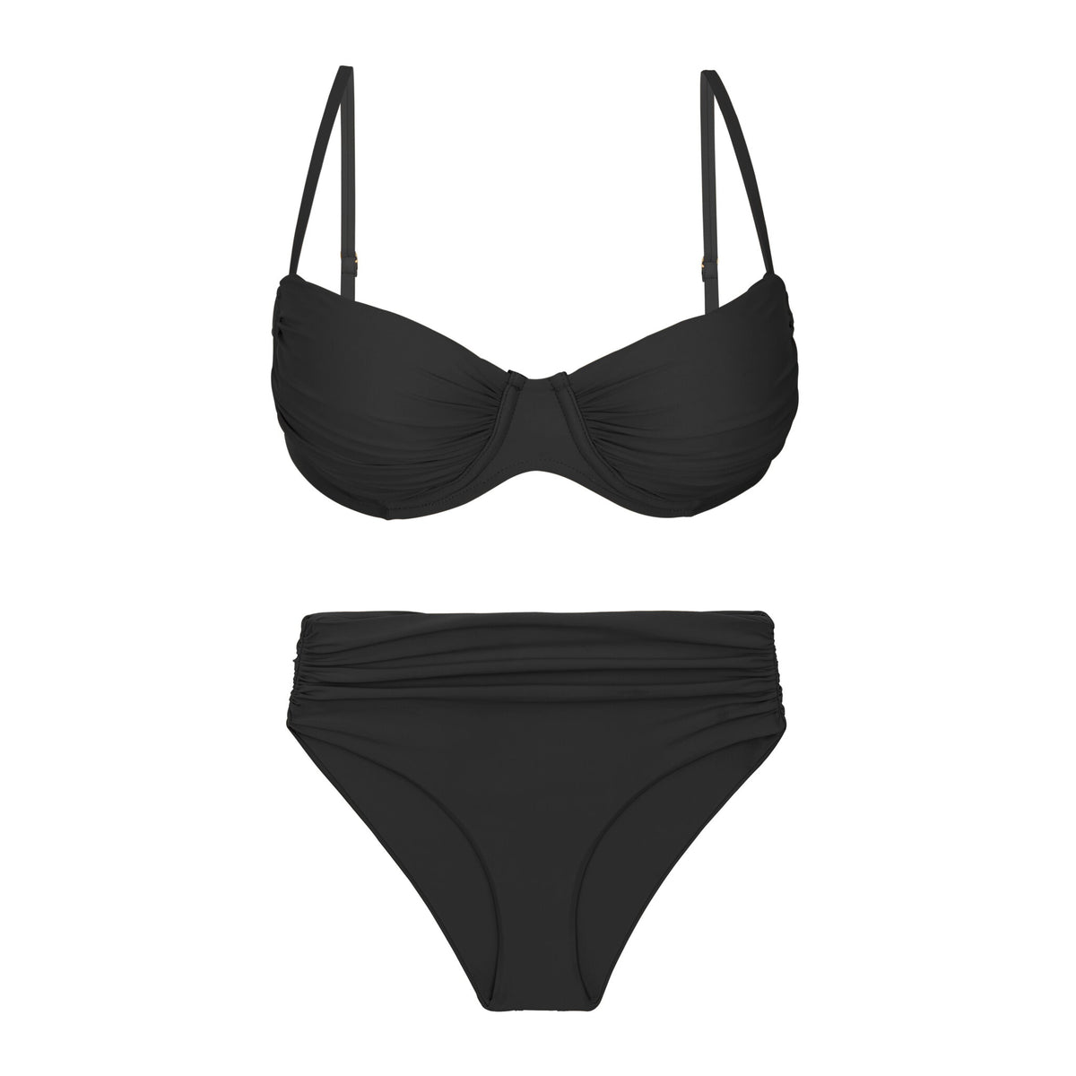 Product Front: Rio De Sol Two Piece Swimwear Set Nero Vickie Amy