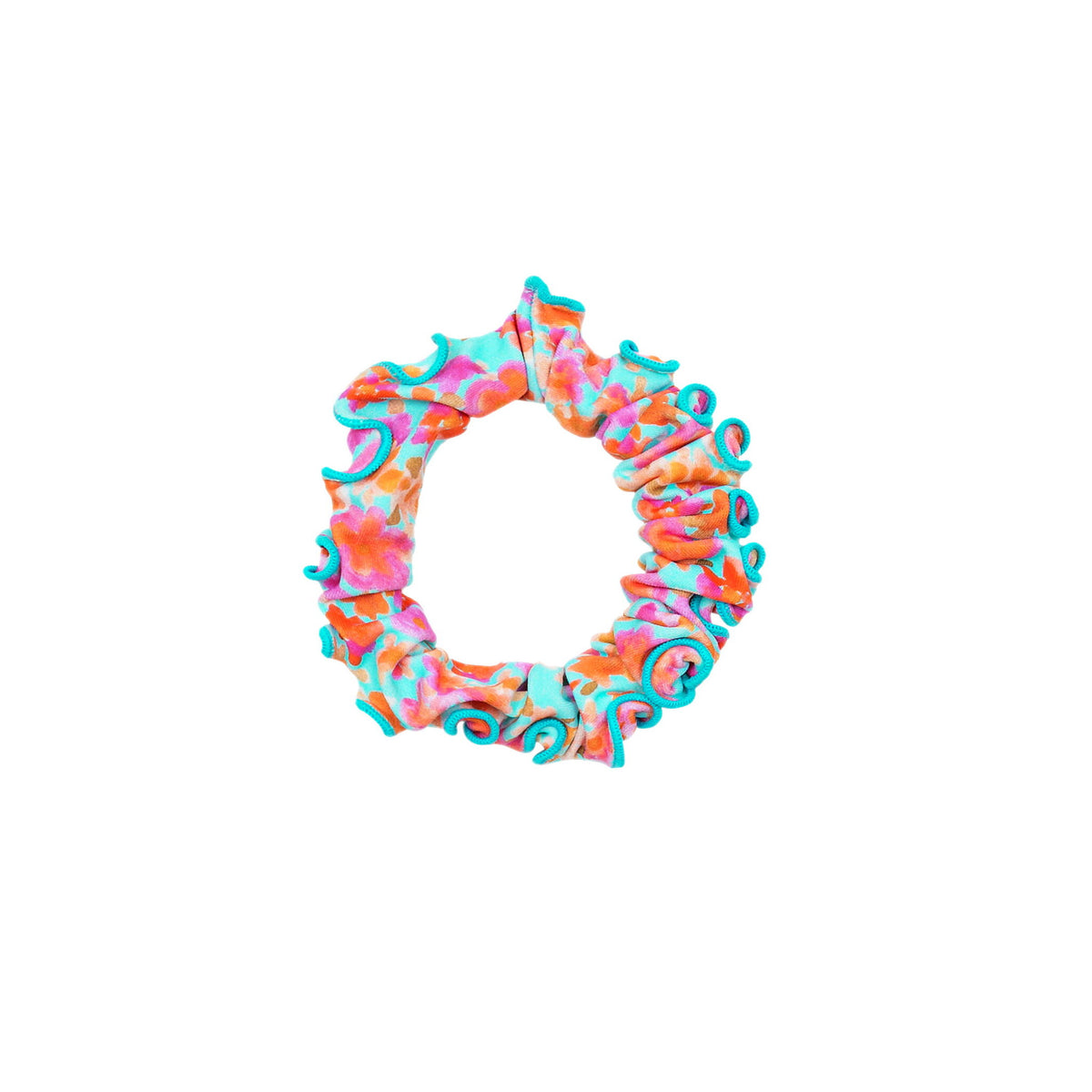 Product Front: Rio De Sol Hair Accessory Ditsy-Sky Scrunchie