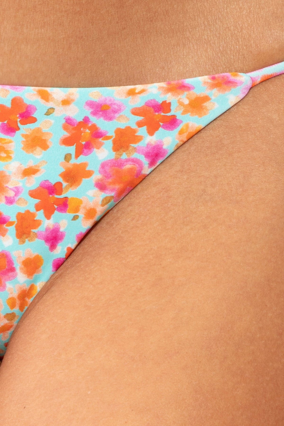 Image 06: Rio De Sol Bikini Bottoms Bottom Ditsy-Sky Cheeky-Tie