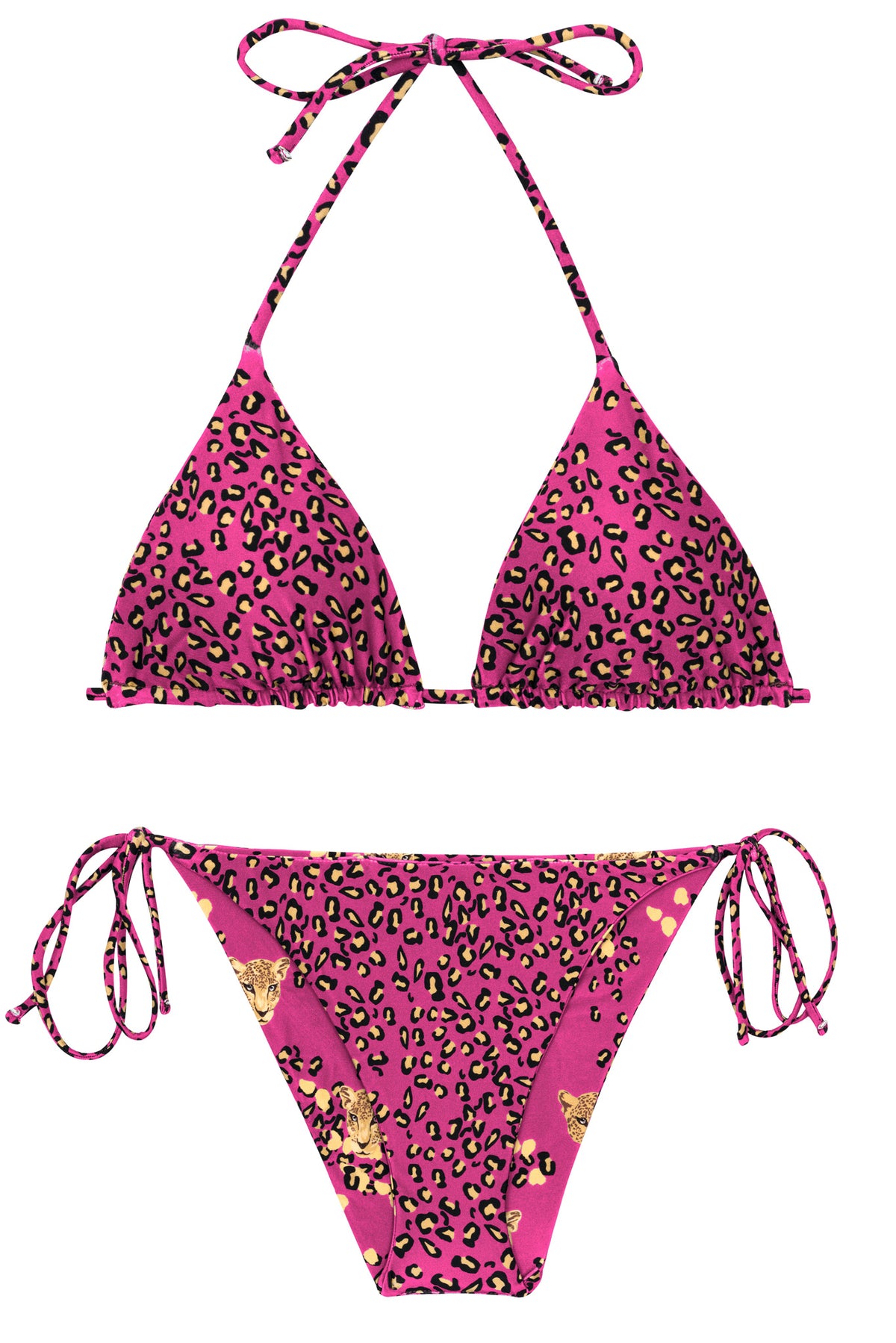 Product Back: Rio De Sol Two Piece Swimwear Set Roar-Pink Tri-Inv Ibiza-Comfy