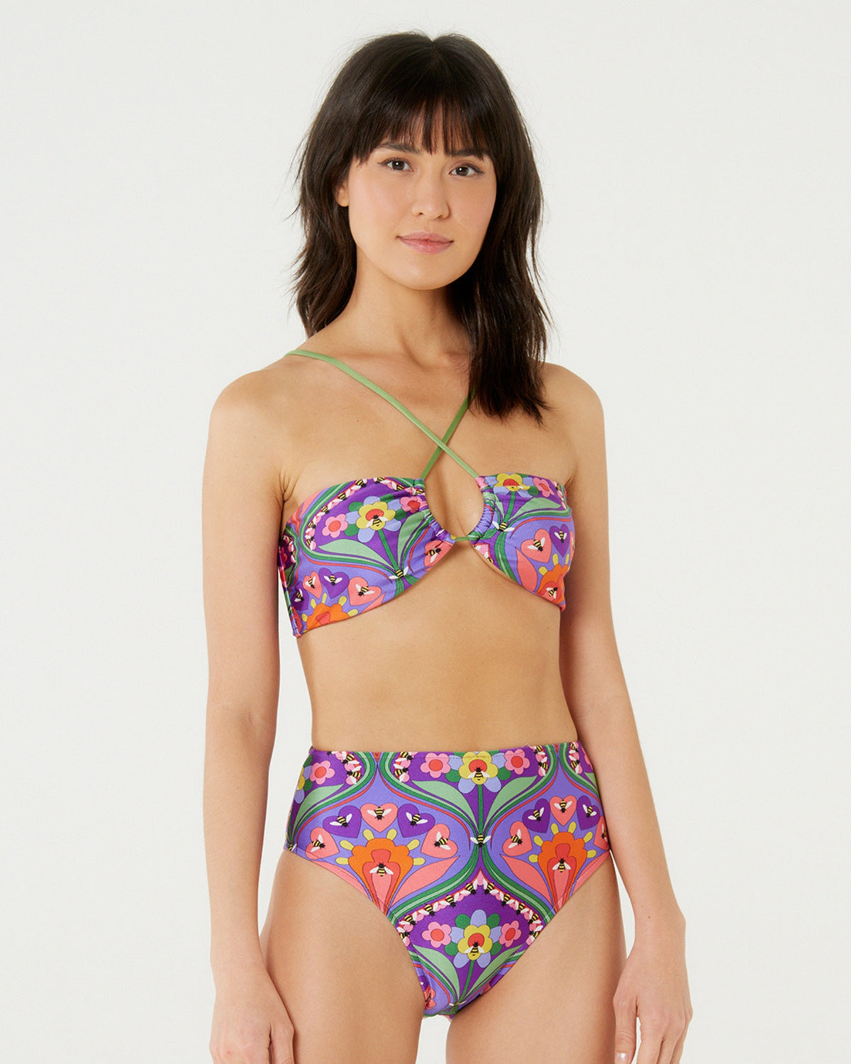Model Front: Blueman Bikini Bottoms Bottom Surfista Belle Apiculae