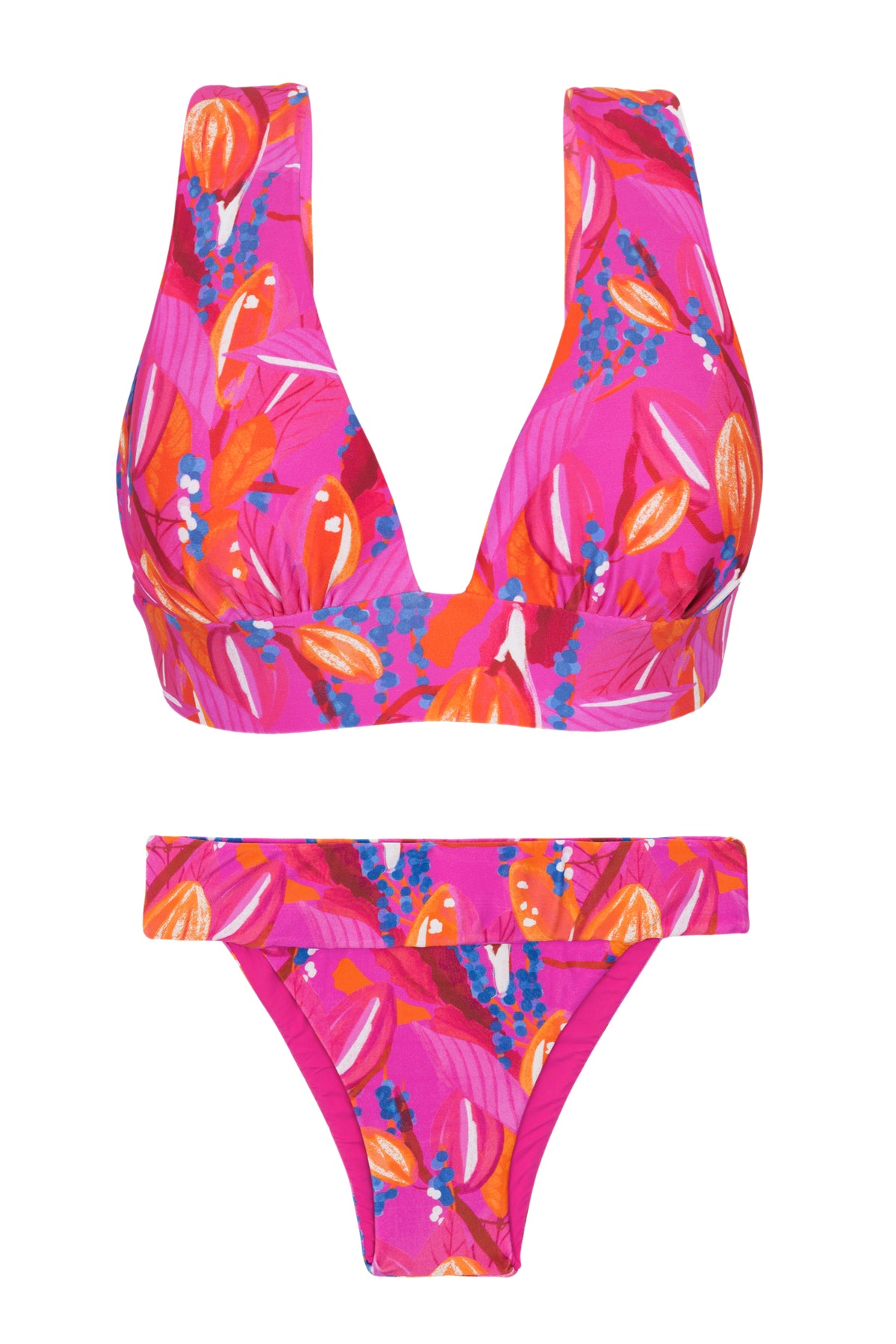 Product Front: Rio De Sol Two Piece Swimwear Set Flavors Halter-Marina Essential-Cos