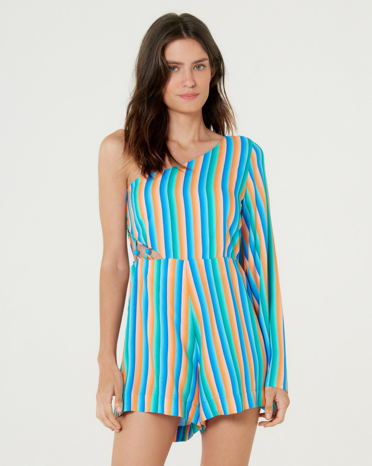 Gallery: Blueman Playsuits / Rompers Macaquinho Detalhe Lateral Sistere