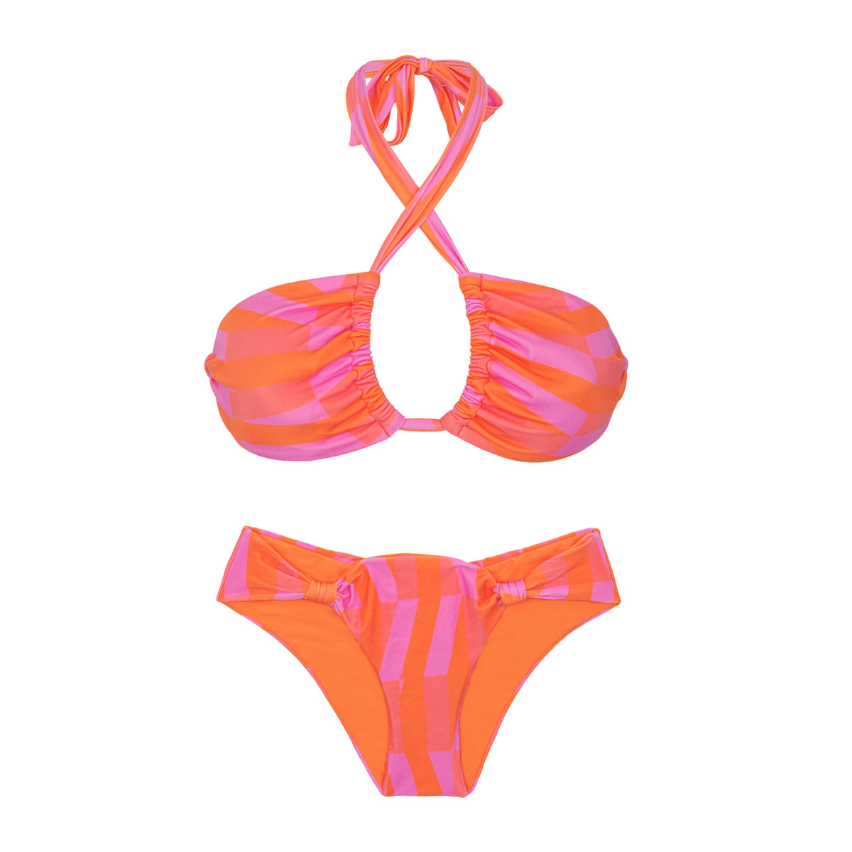 Product Back: Rio De Sol Two Piece Swimwear Set Sunrise Mel