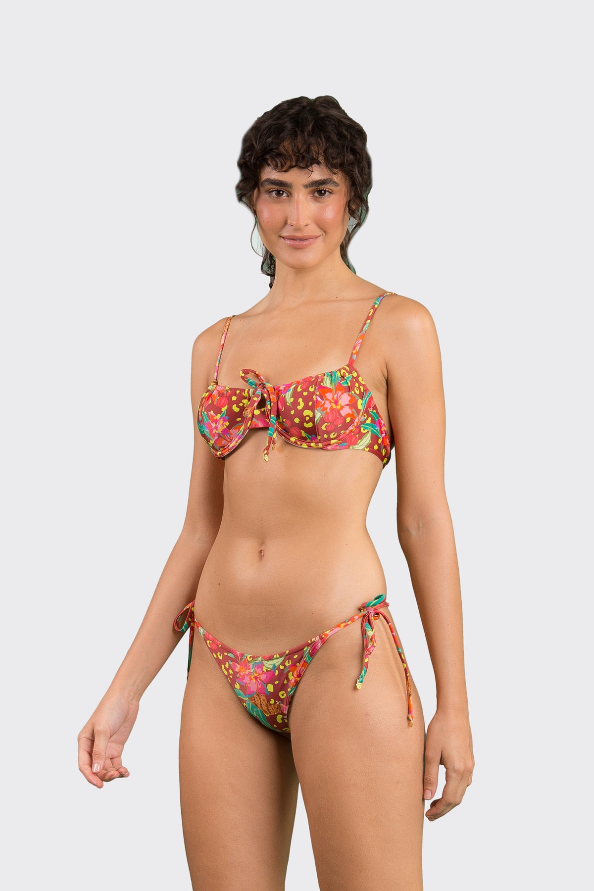 Image 04: Rio De Sol Two Piece Swimwear Set Tropics Balconet-Tie Lacinho