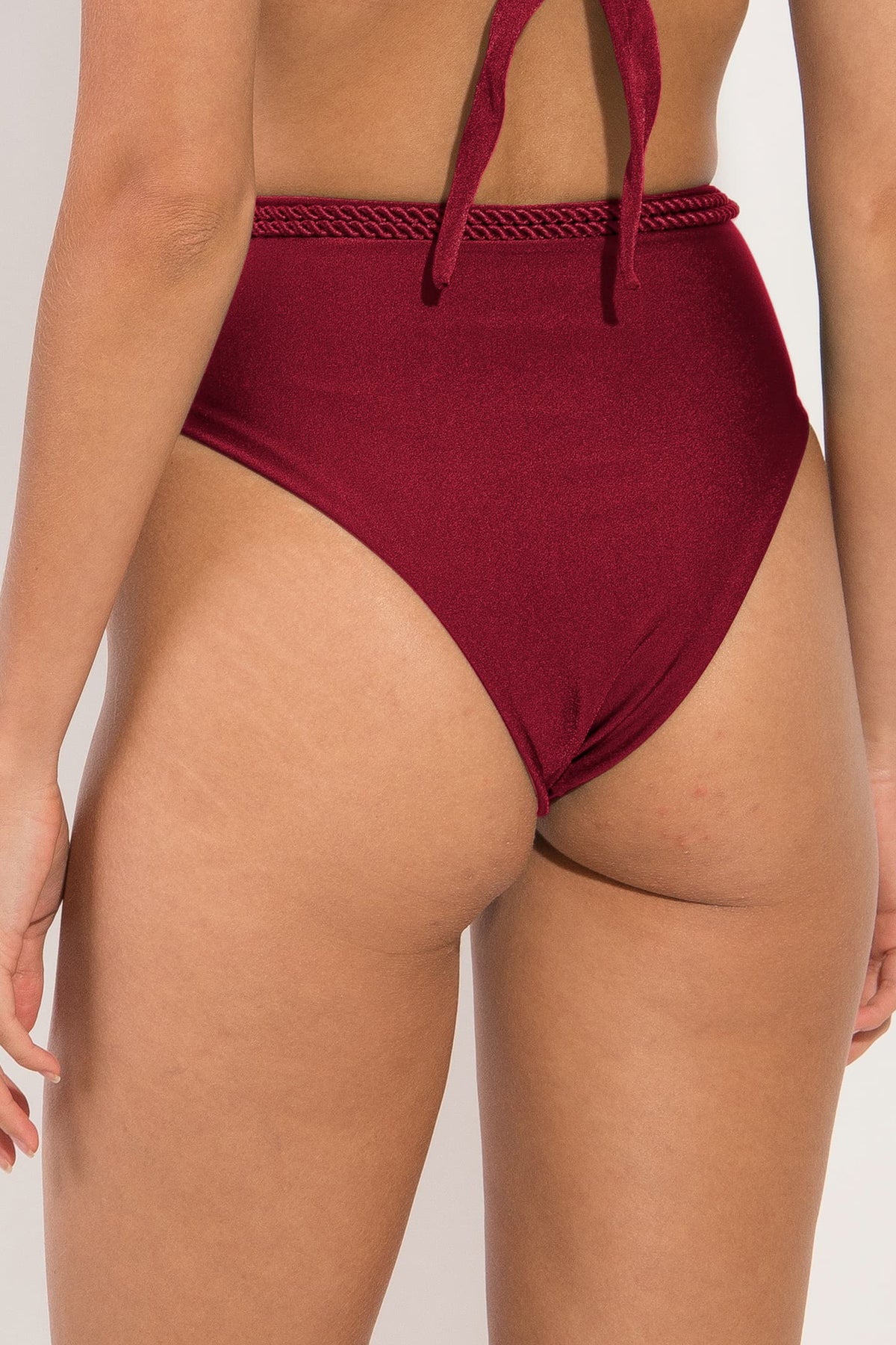 Image 06: Rio De Sol Bikini Bottoms Bottom Shimmer-Divino Belted-High-Waist