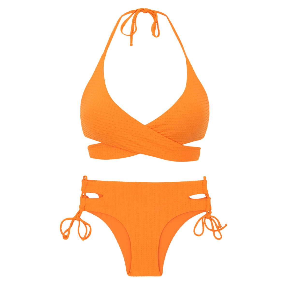 Product Front: Rio De Sol Two Piece Swimwear Set Dots-Mango Kate Madrid