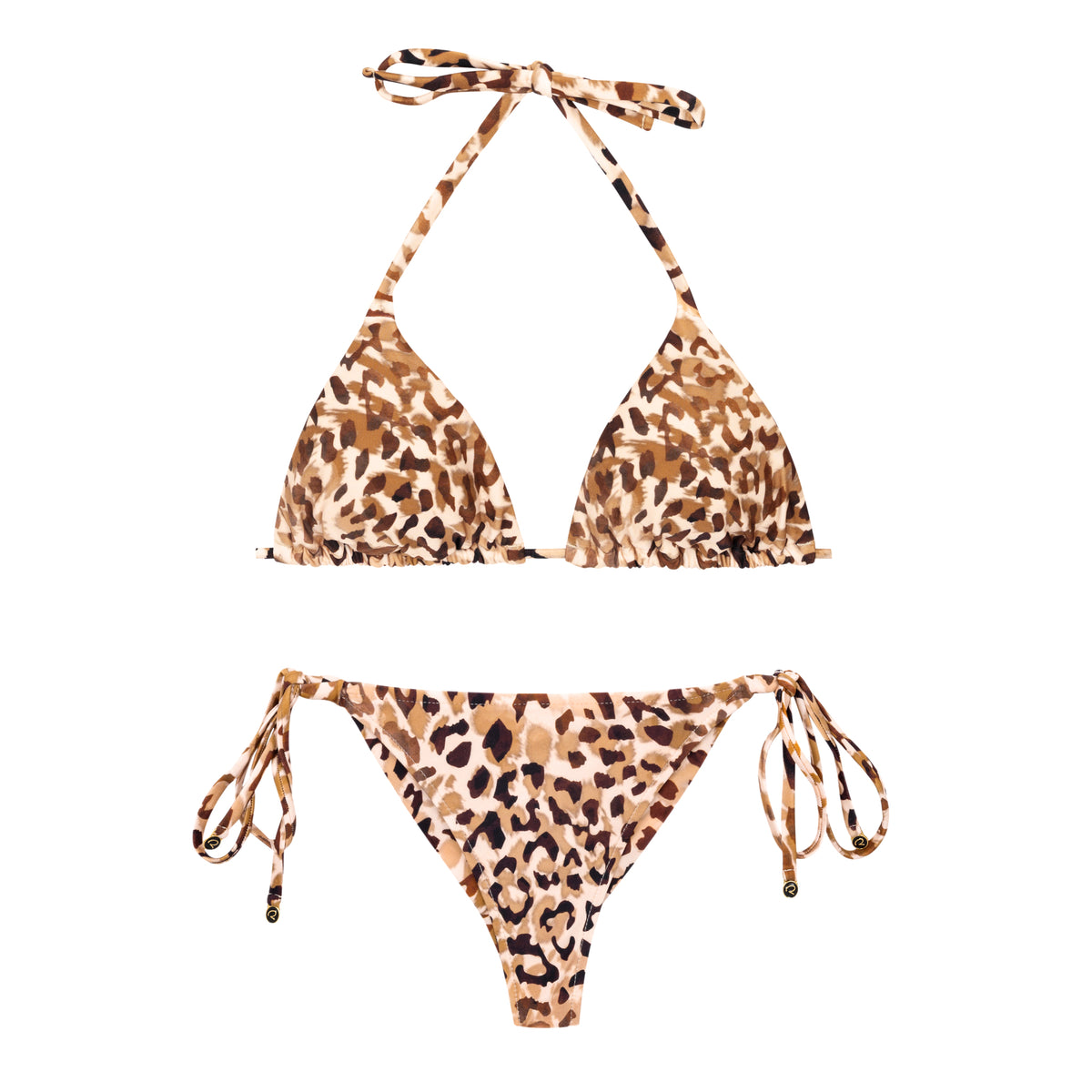 Product Front: Rio De Sol Two Piece Swimwear Set Leopard Tri-Inv Cheeky-Tie