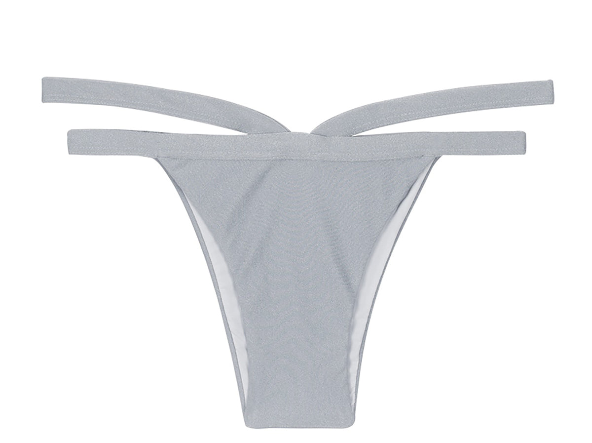 Product Front: Rio De Sol Bikini Bottoms Calcinha Silver Triangulo