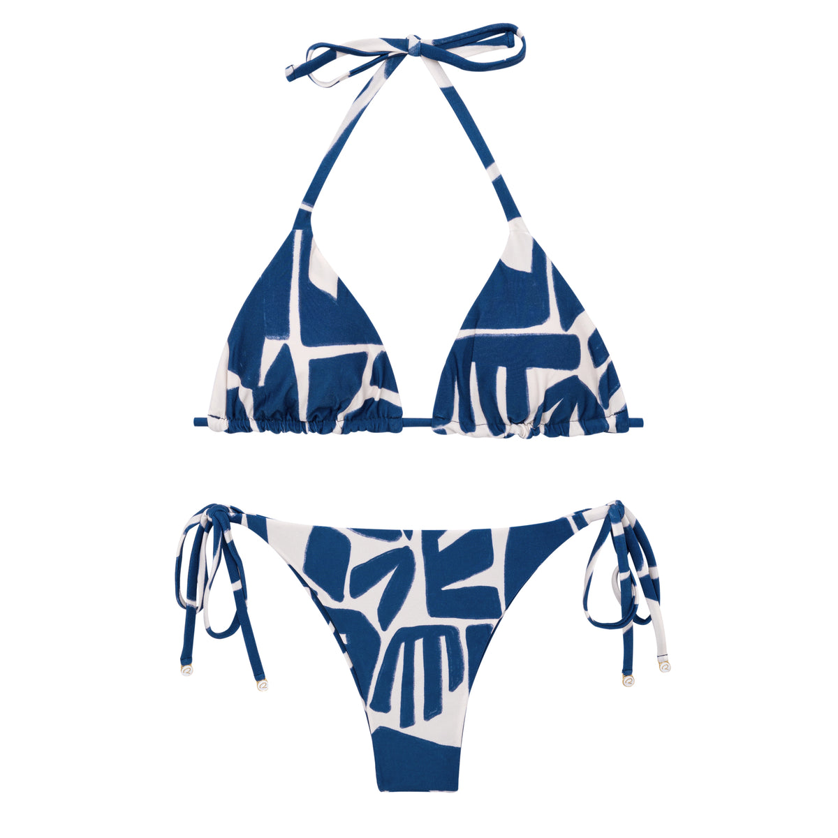 Product Front: Rio De Sol Two Piece Swimwear Set Pottery Tri-Inv Ibiza