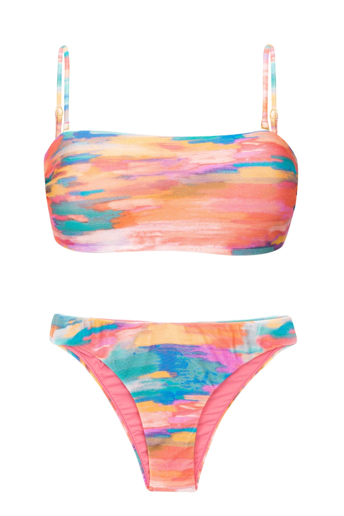 Product Front: Rio De Sol Two Piece Swimwear Set River Bandeau-Reto Essential