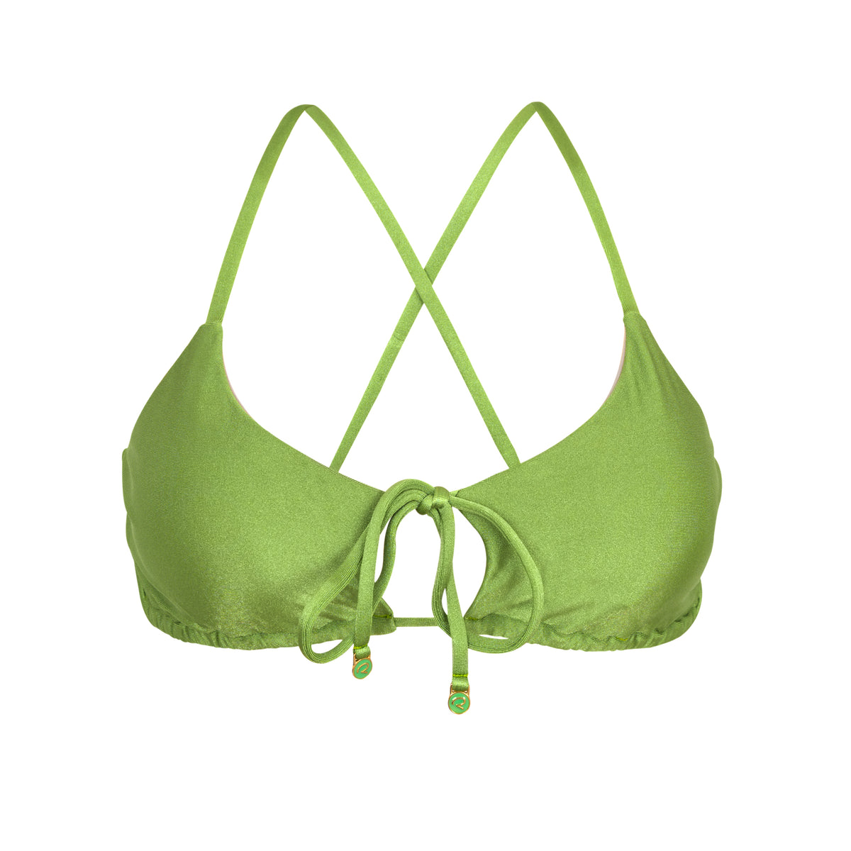 Product Front: Rio De Sol Bikini Tops Top Shimmer-Botanica Tank-Tie