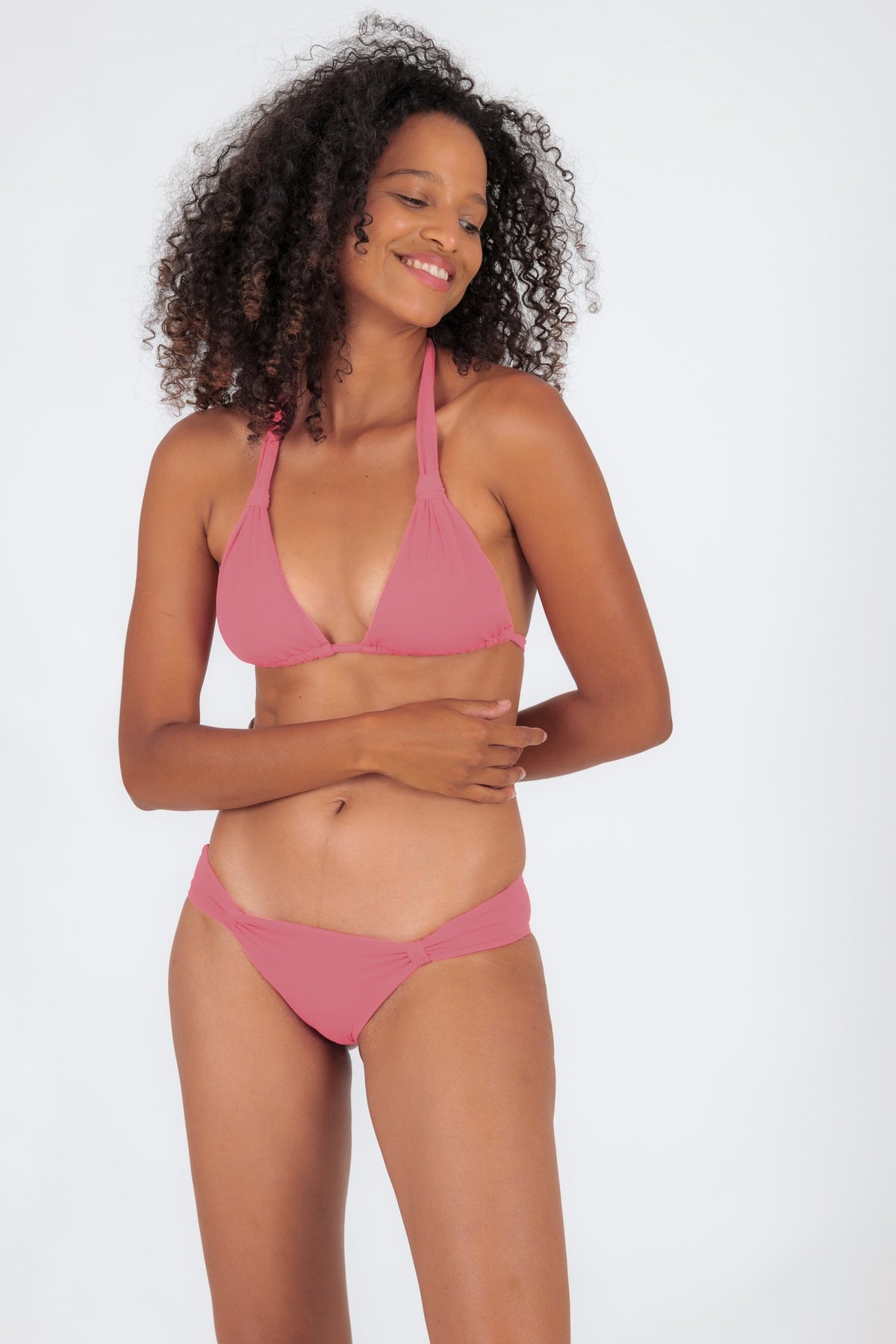 Model Front: Rio De Sol Two Piece Swimwear Set Confetti Mel