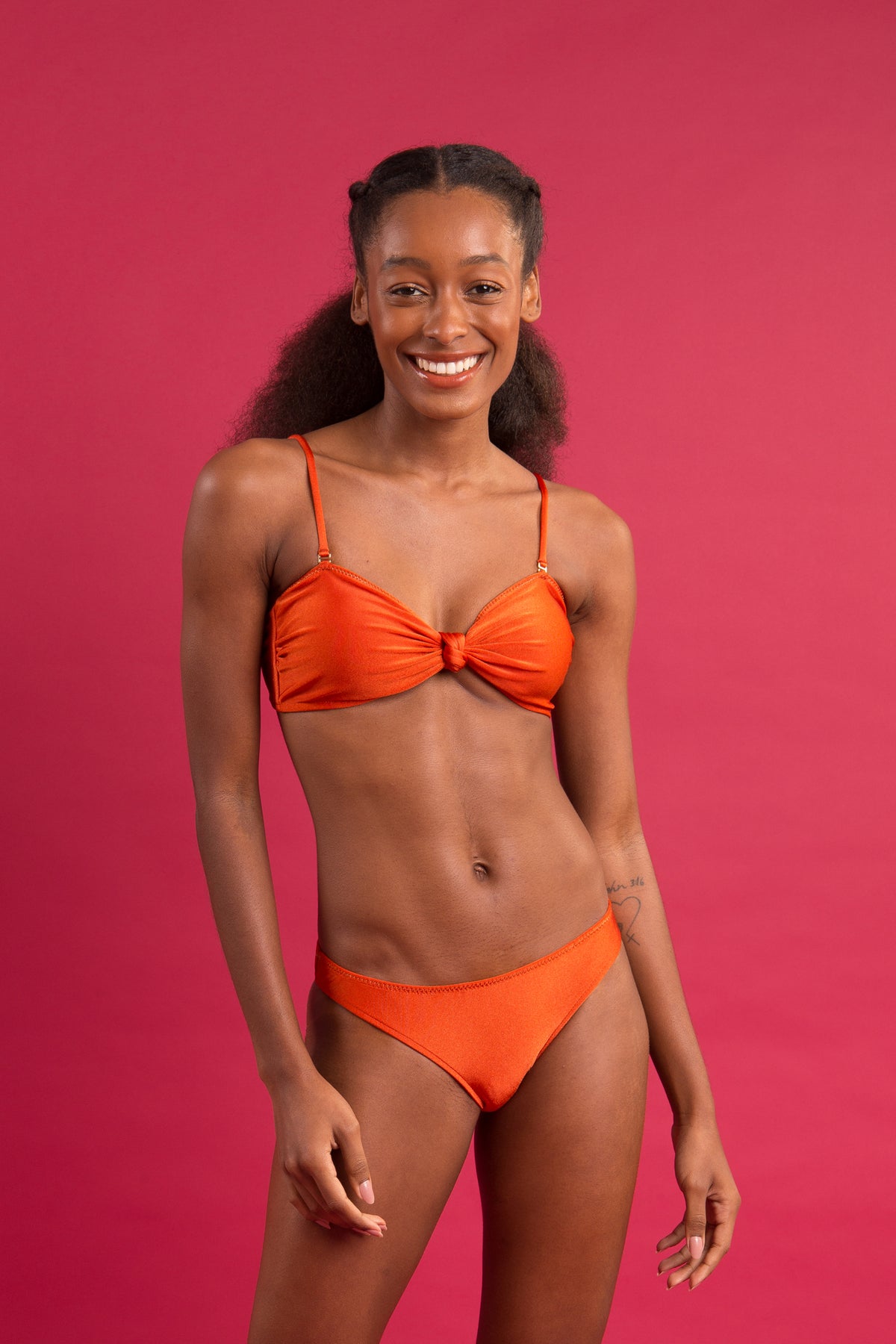 Image 11: Rio De Sol Two Piece Swimwear Set Paprica Bandeau-Joy Essential