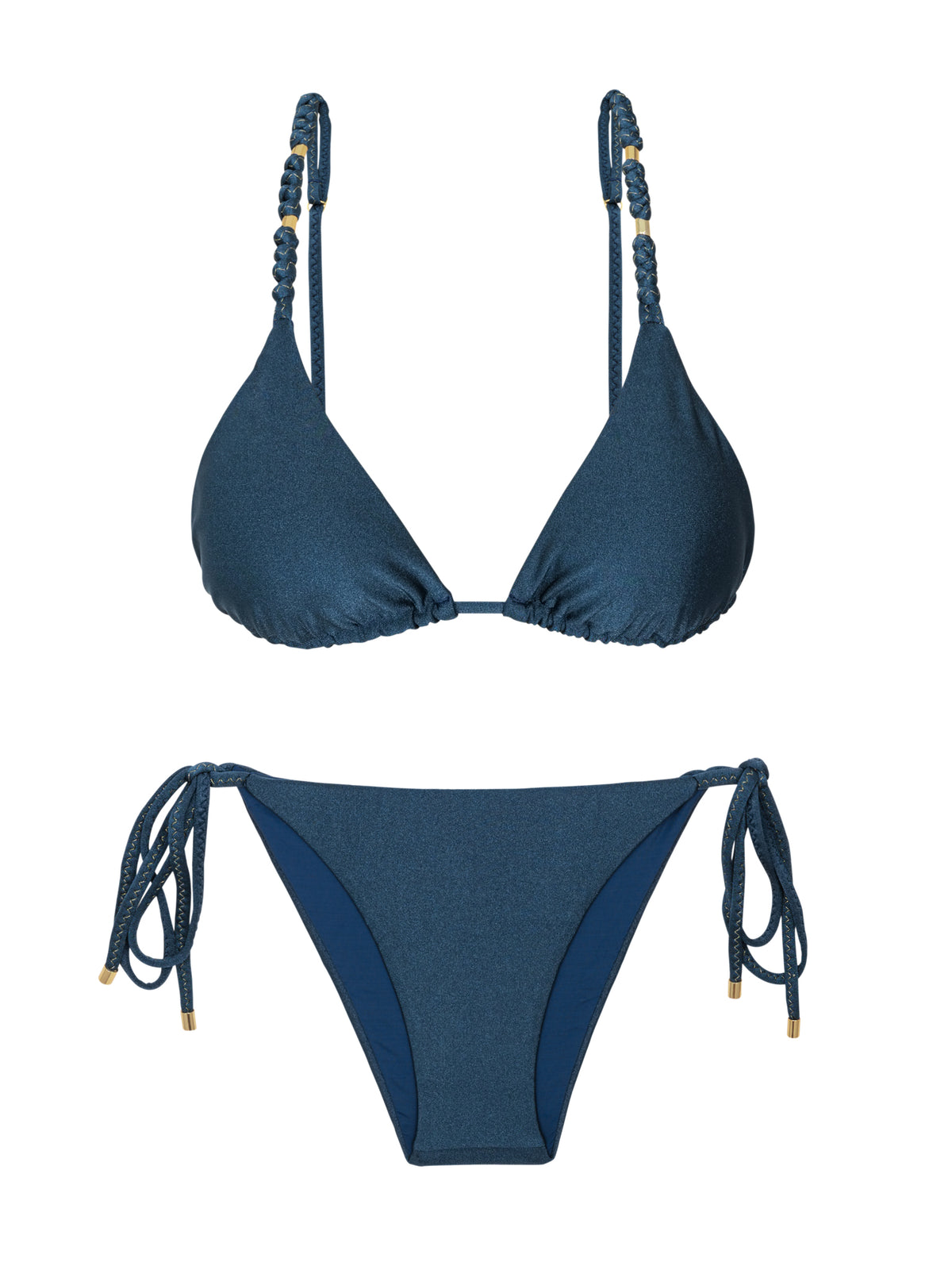 Product Front: Rio De Sol Two Piece Swimwear Set Shimmer-Shark Lia-Noa Lacinho
