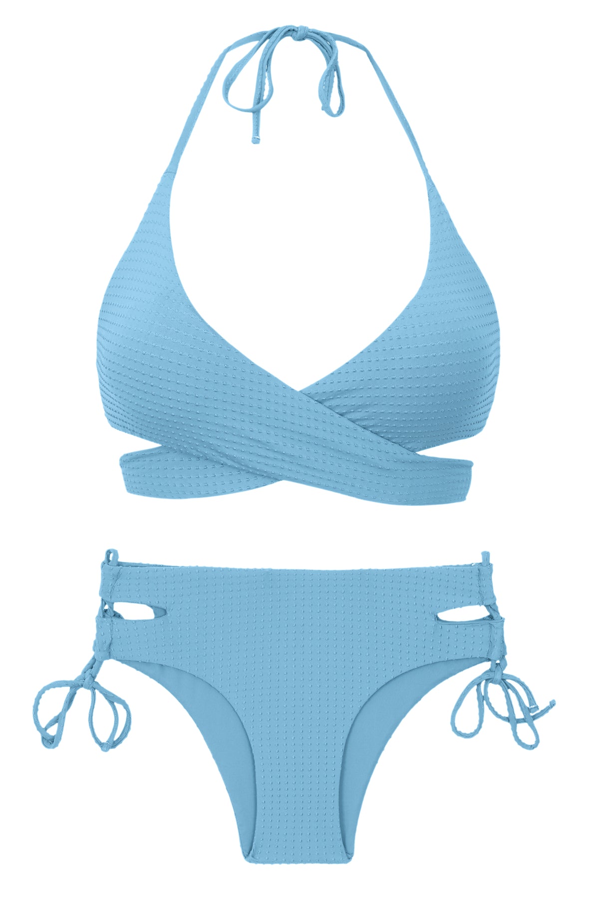 Product Front: Rio De Sol Two Piece Swimwear Set Dots-Sky Kate Madrid