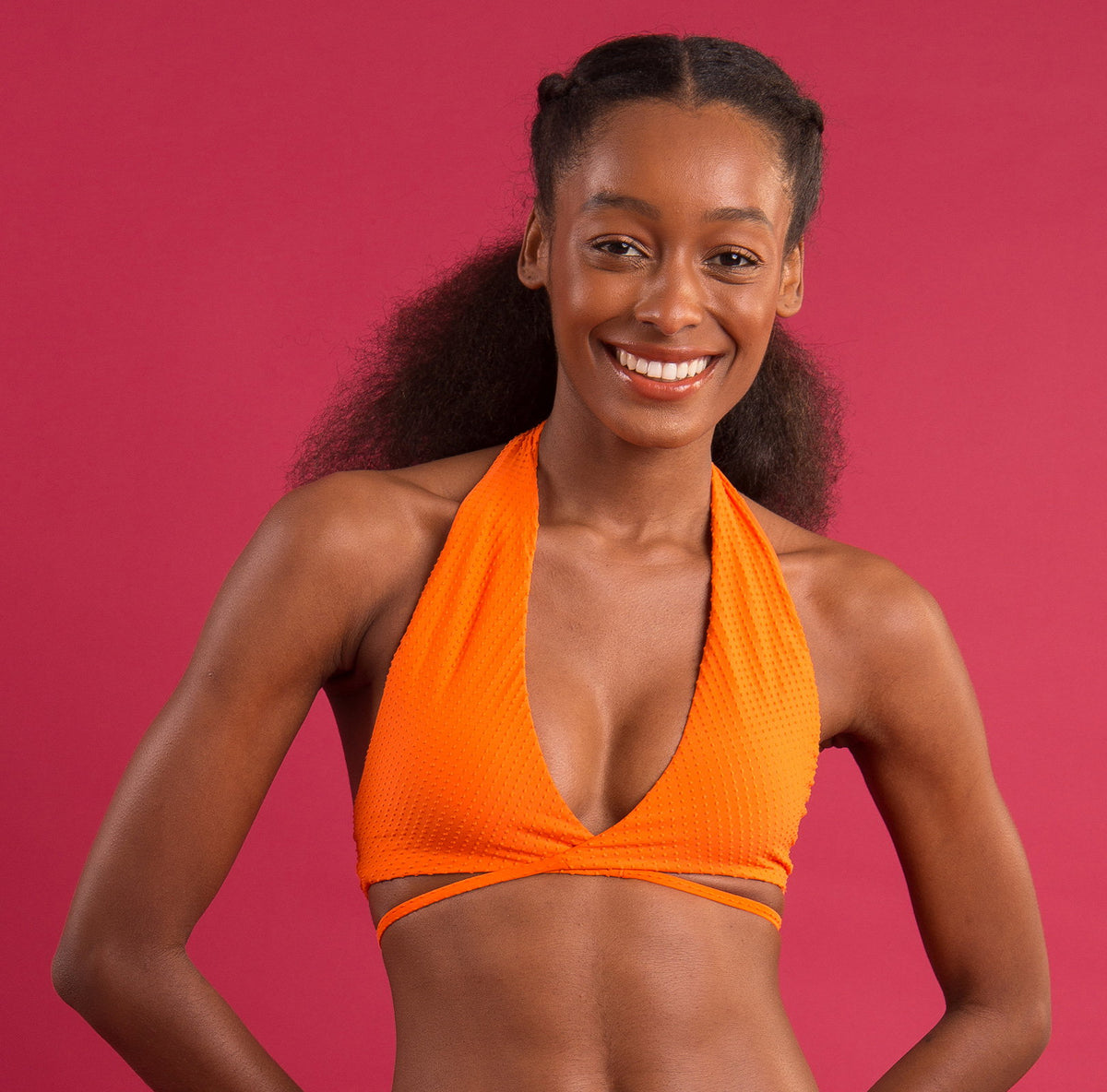 Image 12: Rio De Sol Bikini Tops Top Dots-Orange Kate