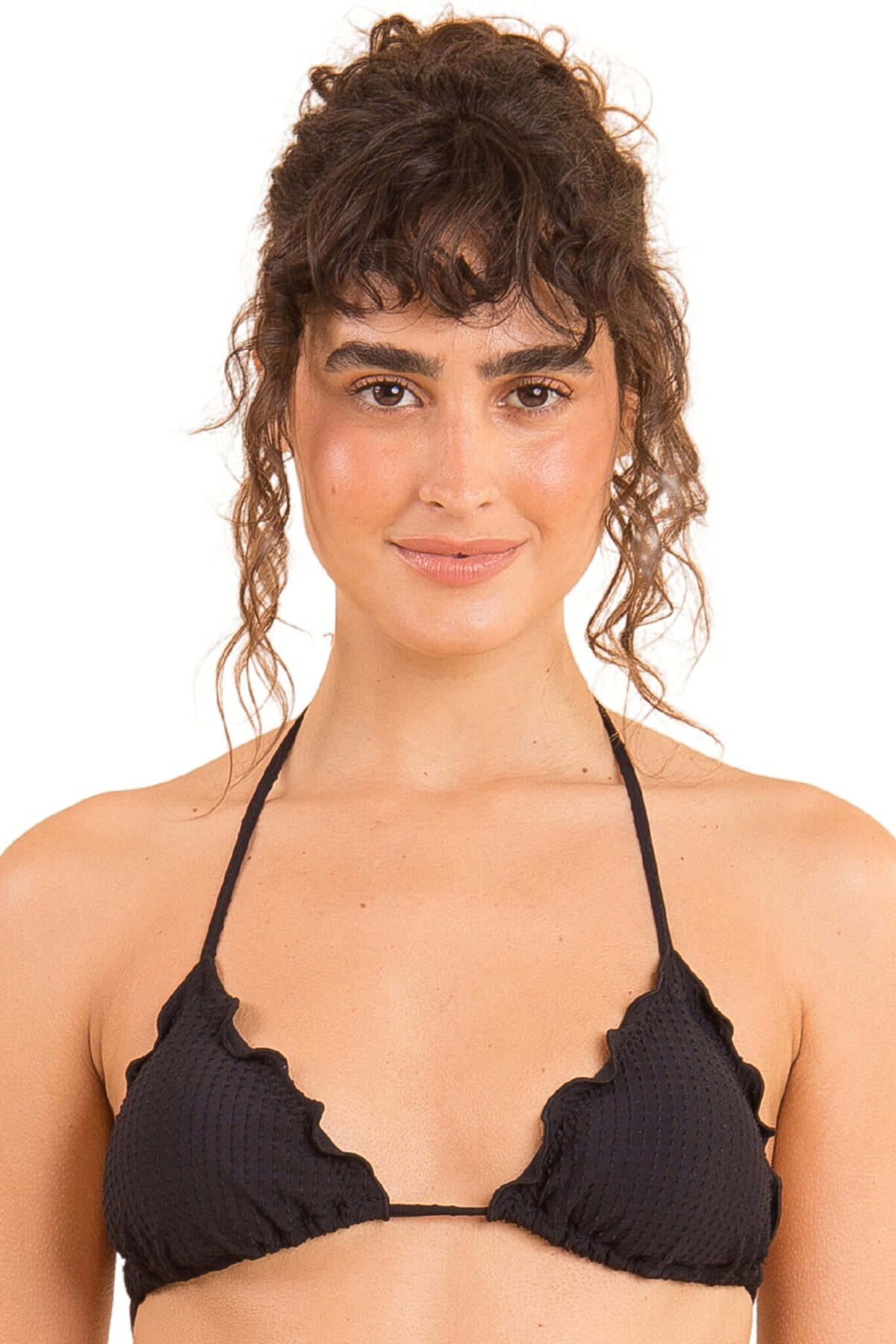 Gallery: Rio De Sol Bikini Tops Top Dots-Black Frufru