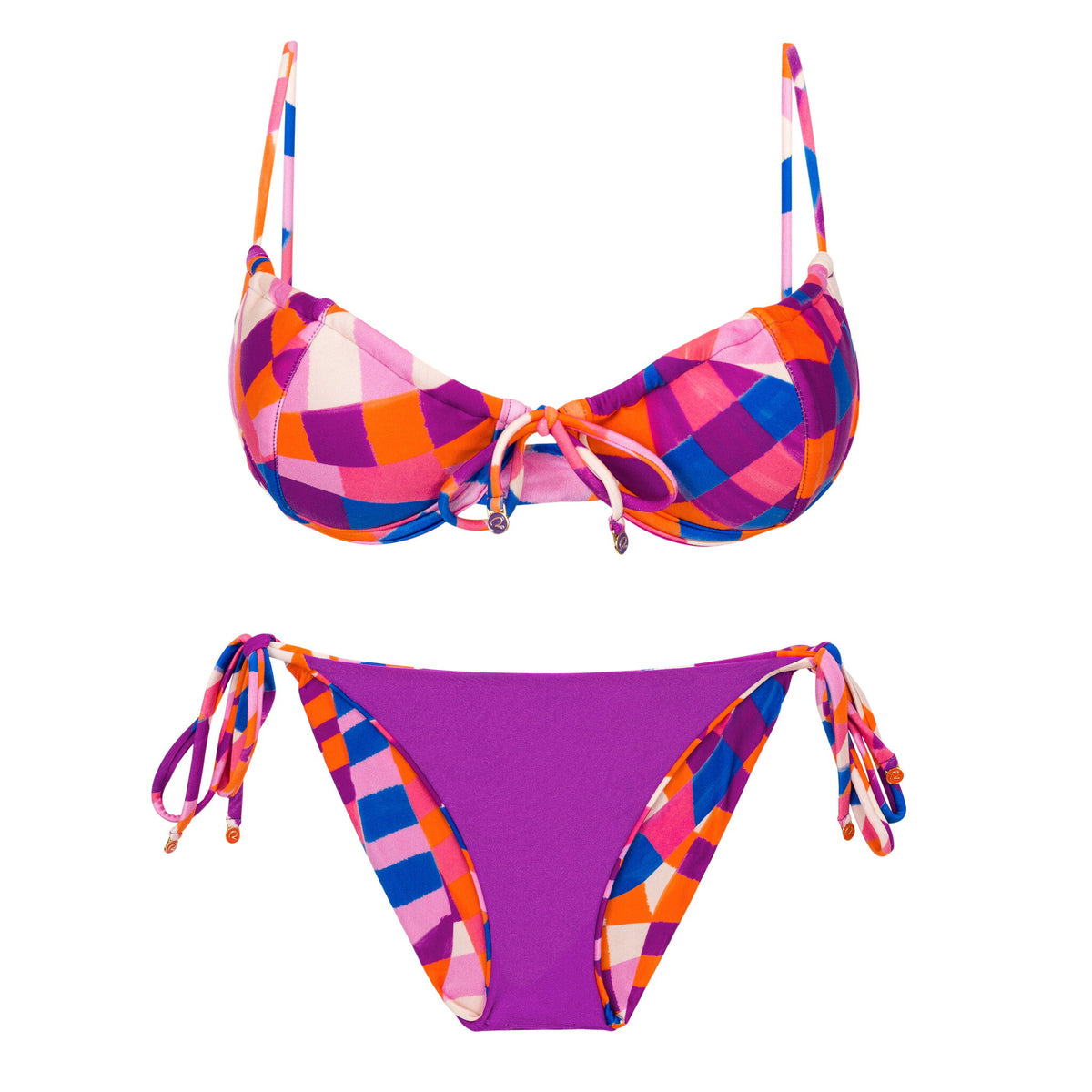 Product Back: Rio De Sol Two Piece Swimwear Set Funny Balconet-Tie Ibiza-Comfy