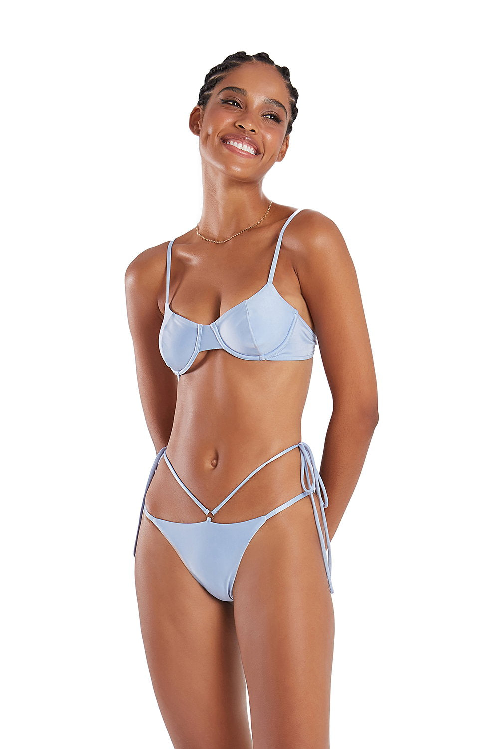 Model Front: Blueman Bikini Tops Top Pepe Liso Azul