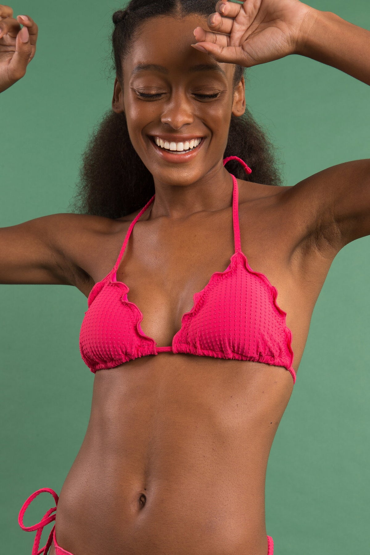 Image 09: Rio De Sol Two Piece Swimwear Set Dots-Virtual-Pink Frufru-Fio