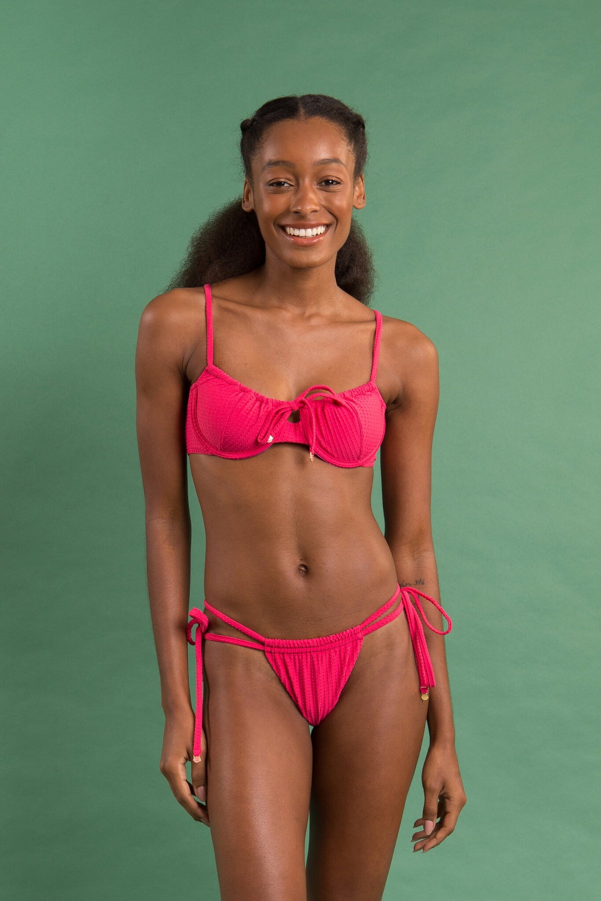 Image 12: Rio De Sol Bikini Bottoms Bottom Dots-Virtual-Pink Pipa