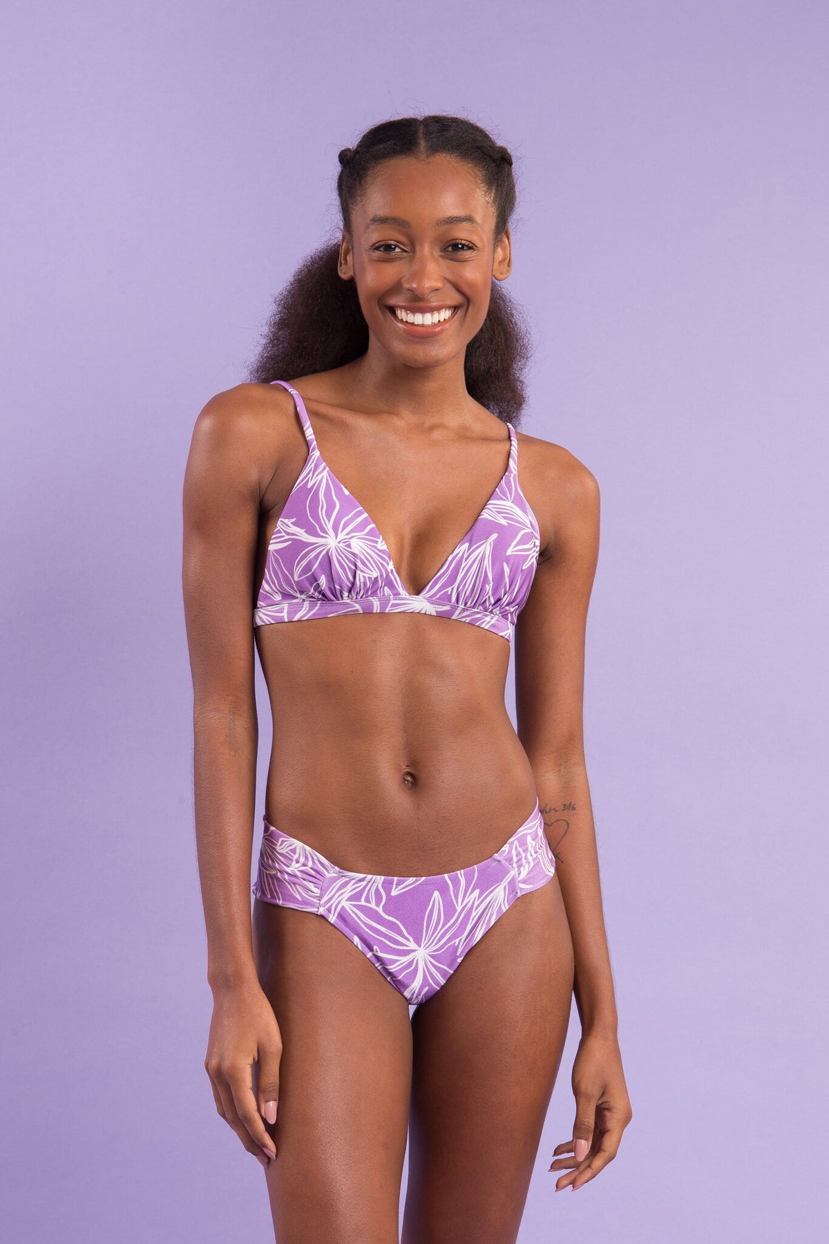 Image 10: Rio De Sol Two Piece Swimwear Set Trail-Purple Tri-Fixo Baobi-Cheeky