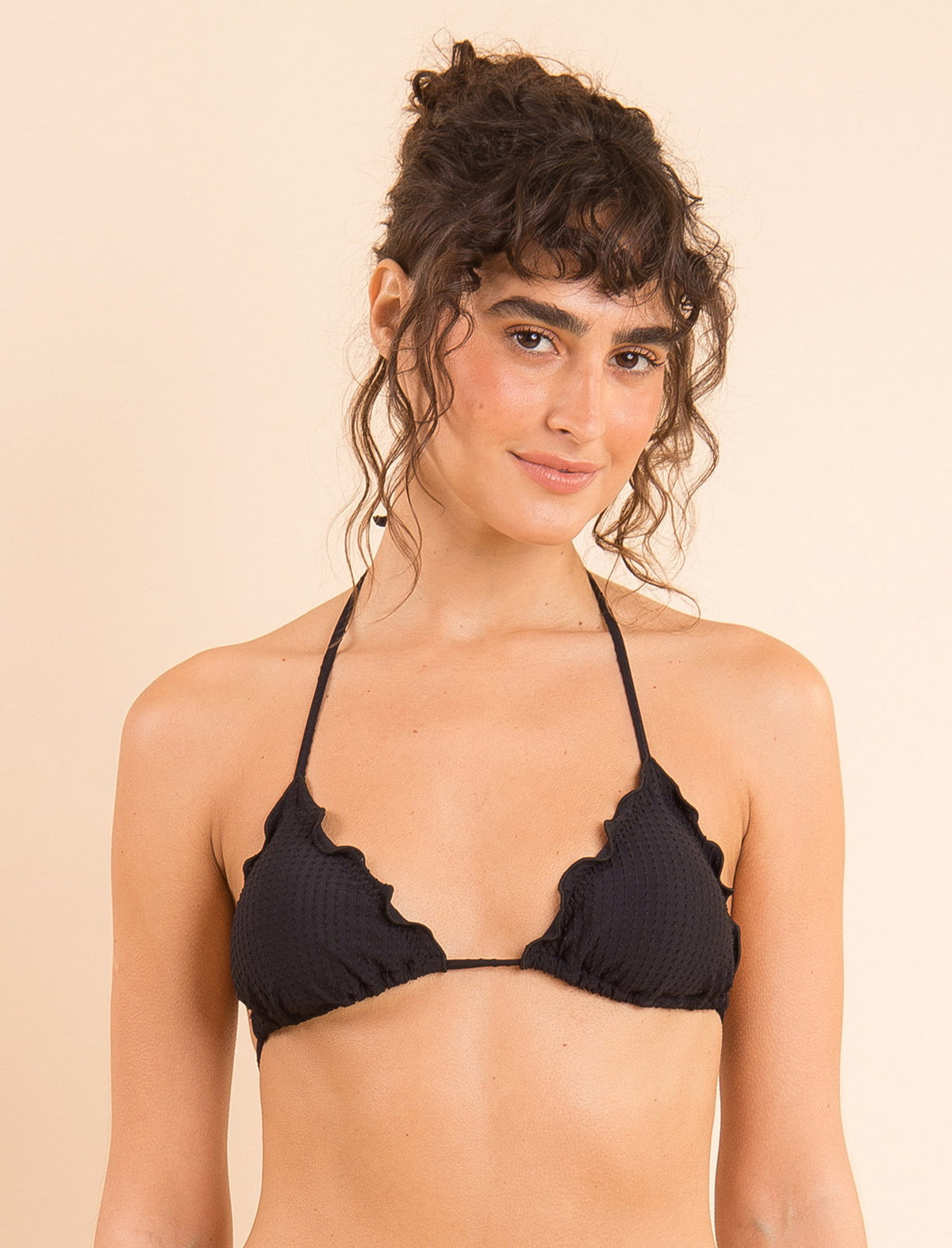 Image 08: Rio De Sol Bikini Tops Top Dots-Black Frufru