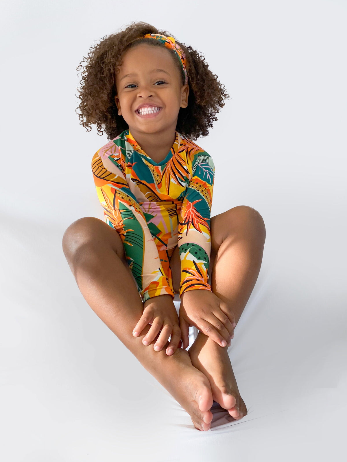 Model Front: Rio De Sol Rash Guard El-Arco Rash-Guard Kids