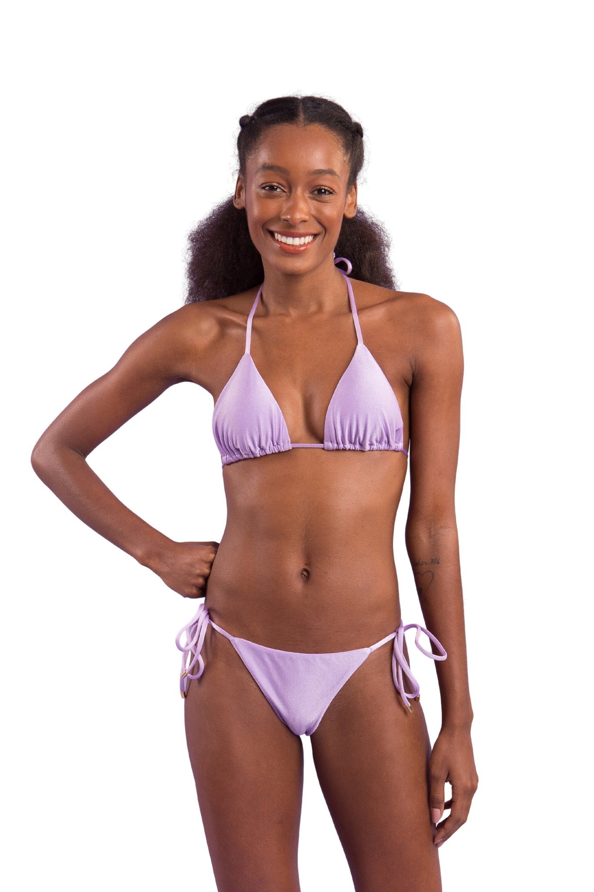 Image 04: Rio De Sol Bikini Bottoms Bottom Shimmer-Harmonia Cheeky-Tie