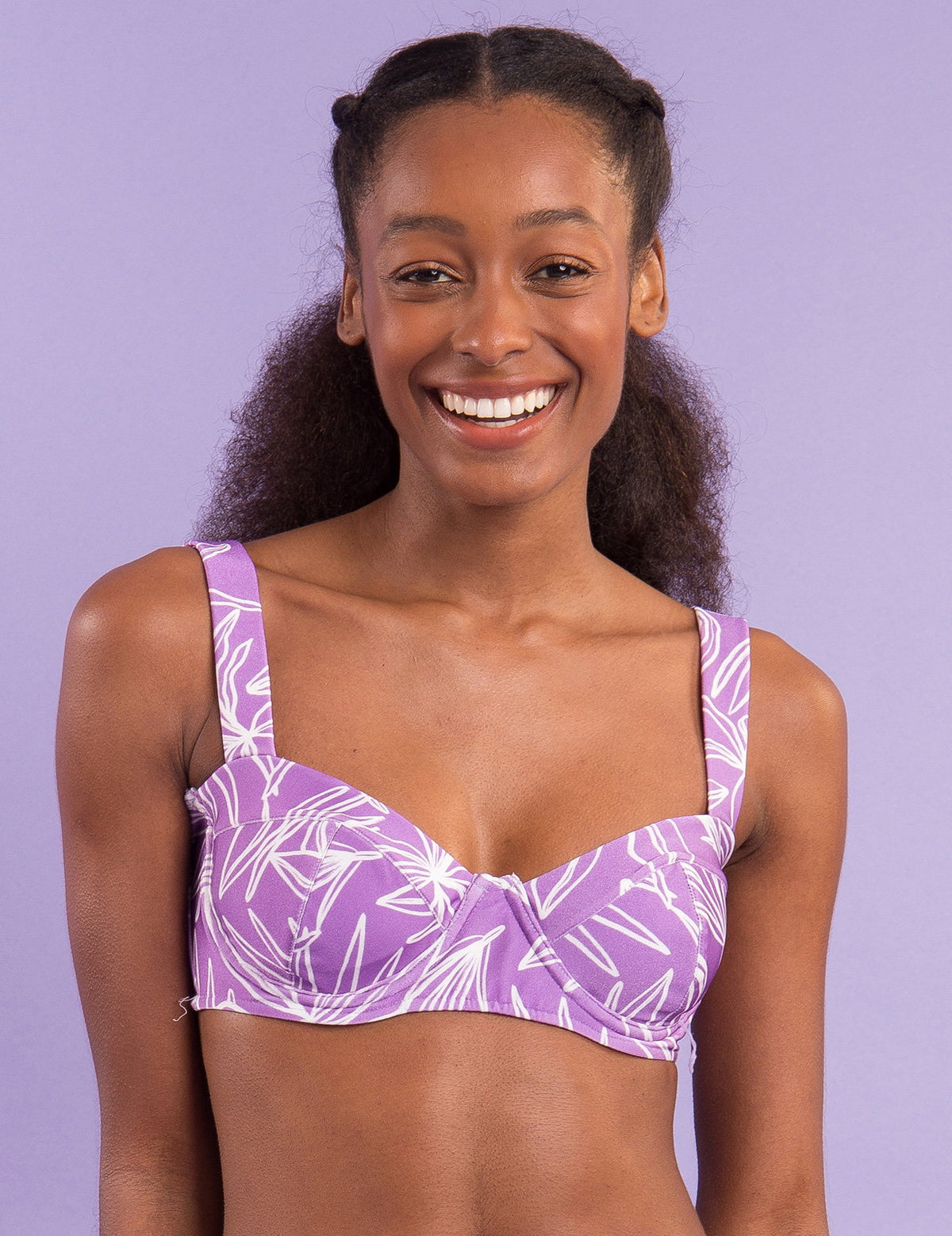 Image 12: Rio De Sol Bikini Tops Top Trail-Purple Amelia