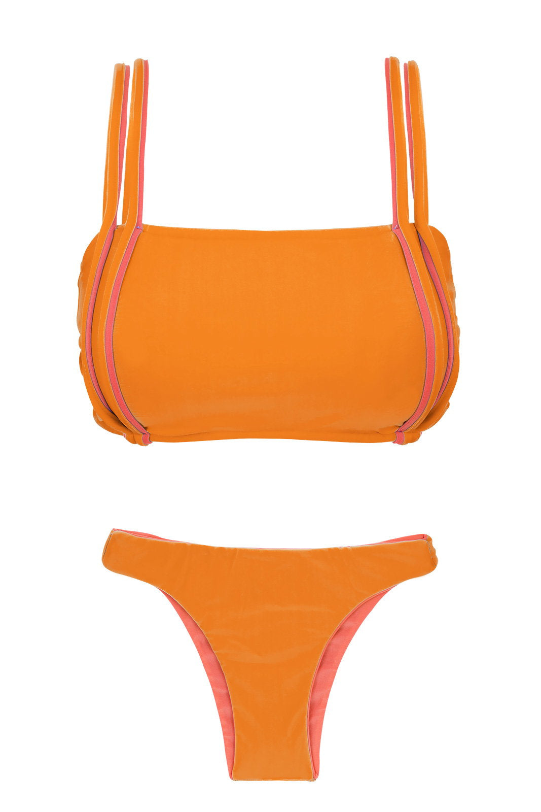 Product Front: Rio De Sol Two Piece Swimwear Duo Orange