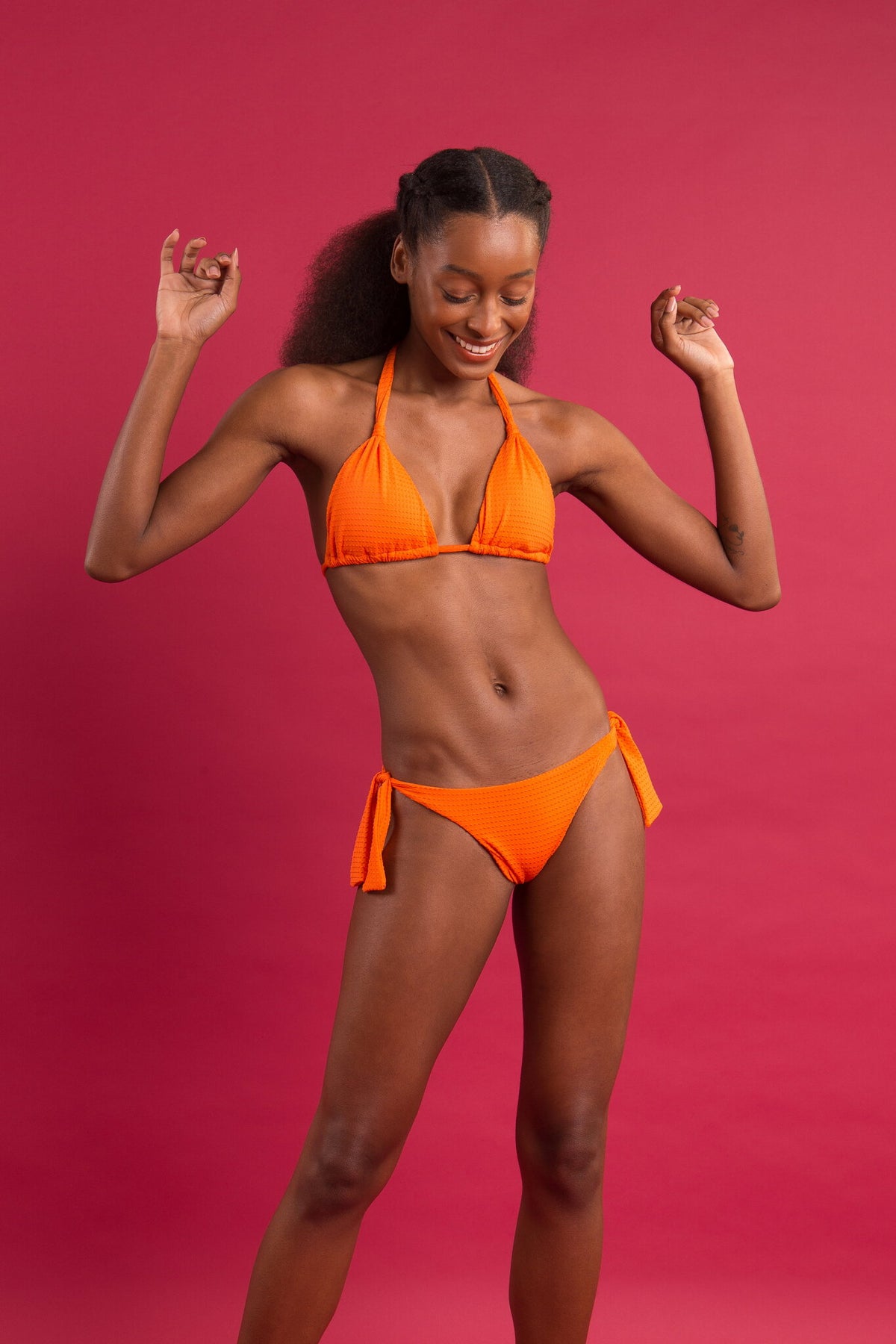 Image 12: Rio De Sol Bikini Bottoms Bottom Dots-Orange Italy