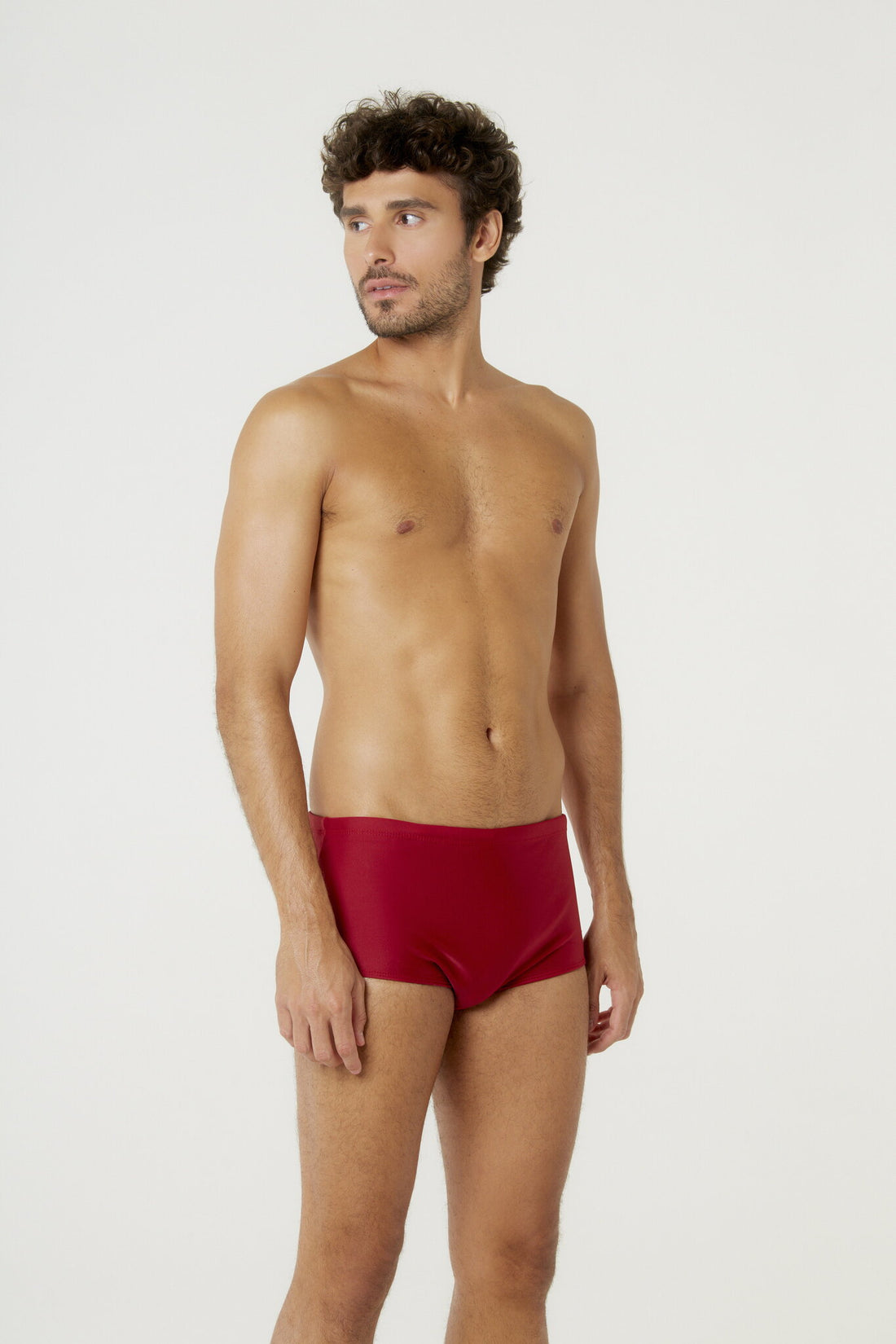 Model Front: Blueman Swim Trunks Sunga Army Lisa Vermelho V24