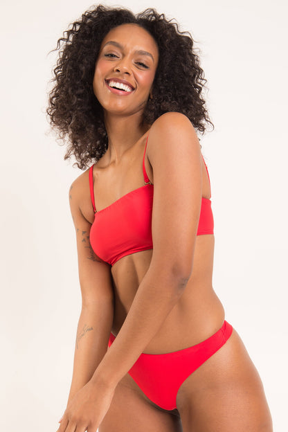Image 10: Rio De Sol Two Piece Swimwear Set Rouge Bandeau-Reto Nice-Fio