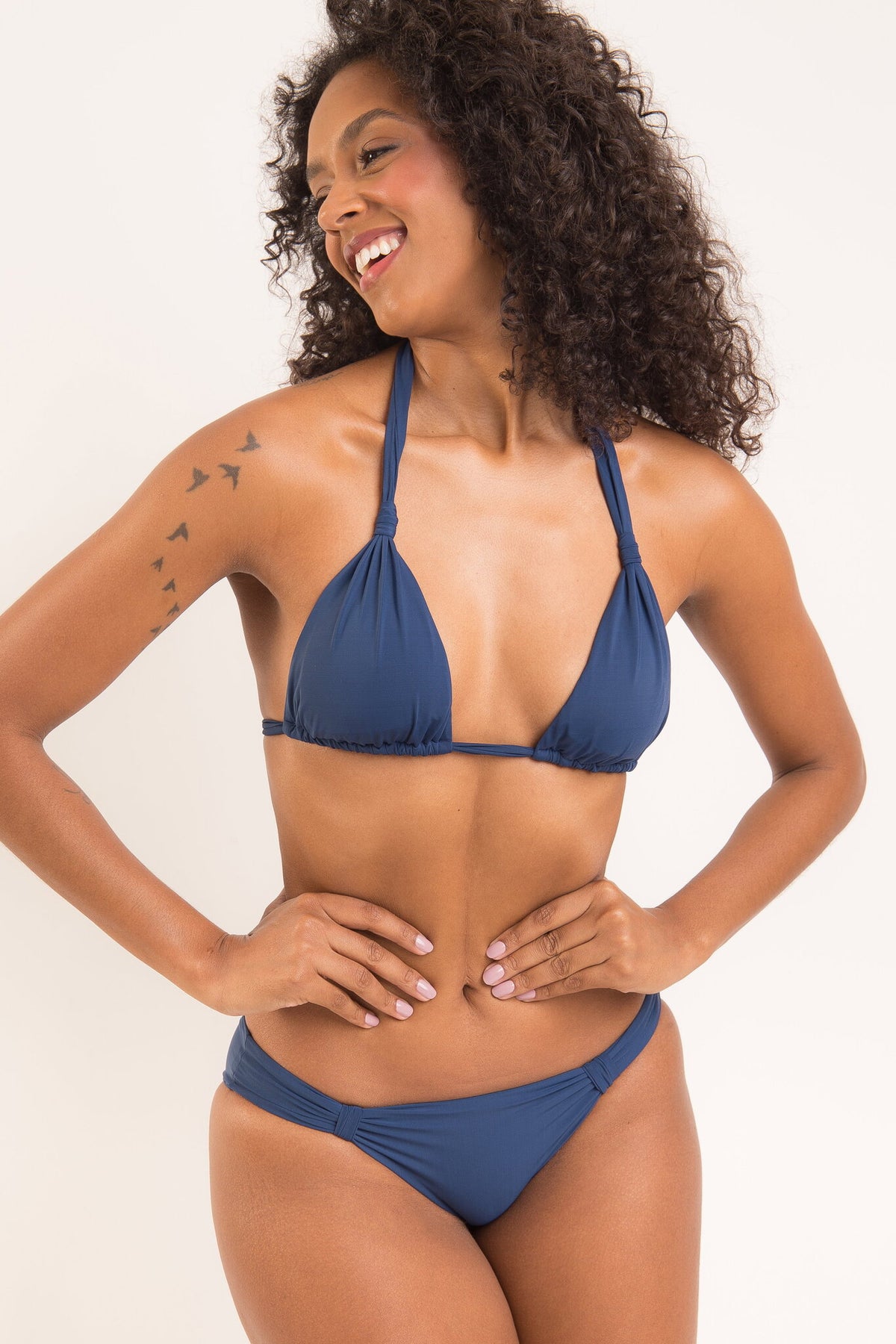 Image 04: Rio De Sol Bikini Bottoms Bottom Navy Mel-Comfy