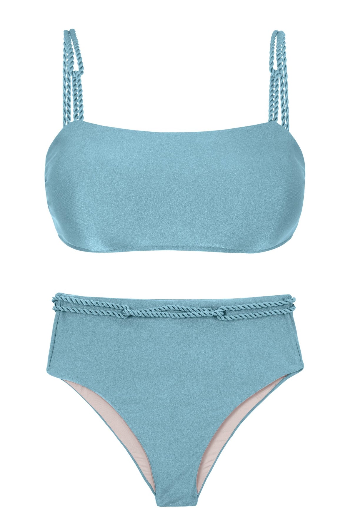 Product Front: Rio De Sol Two Piece Swimwear Set Mirante Bandeau-Reto Hotpants