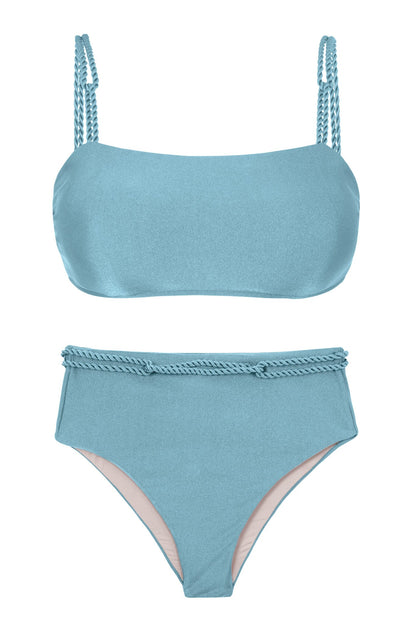 Product Front: Rio De Sol Two Piece Swimwear Set Mirante Bandeau-Reto Hotpants