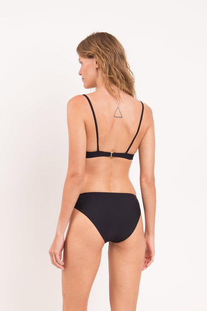 Image 11: Rio De Sol Bikini Bottoms Bottom Dots-Black Essential-Comfy