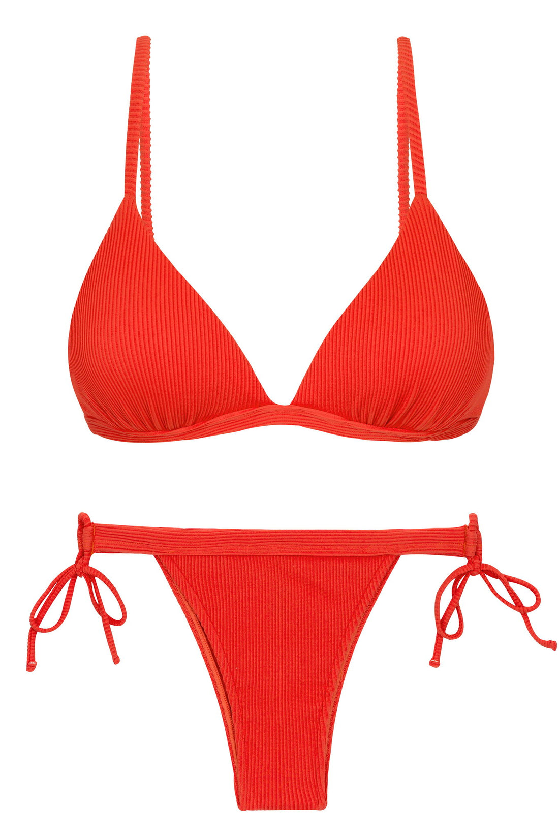 Product Front: Rio De Sol Two Piece Swimwear Set Cotele-Tomate Tri-Fixo Rio