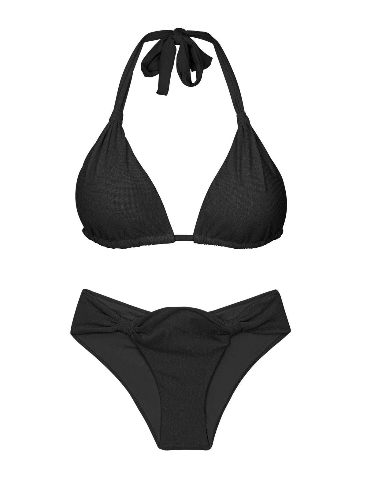 Product Front: Rio De Sol Two Piece Swimwear Set Malibu-Black Mel