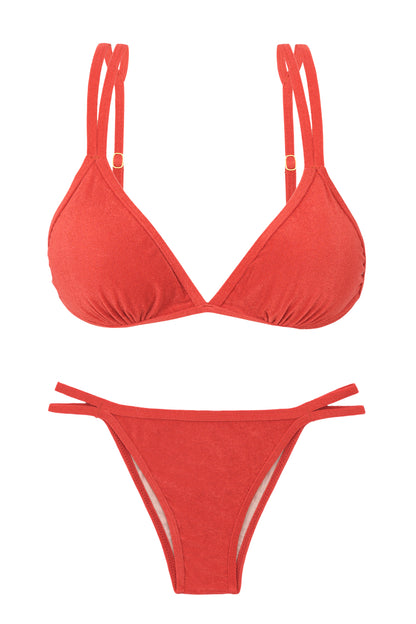 Product Front: Rio De Sol Two Piece Swimwear Set Malibu-Chili Tri-Duo Rio-Duo