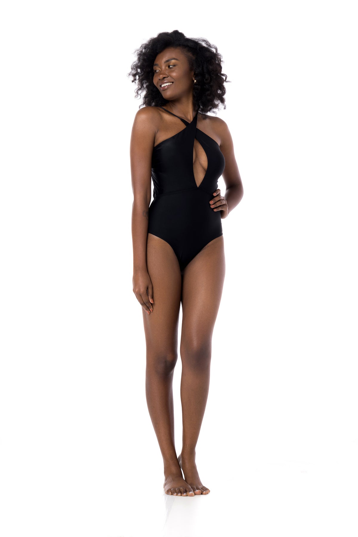 Model Front: La Playa One Piece Swimsuits Multi Preto
