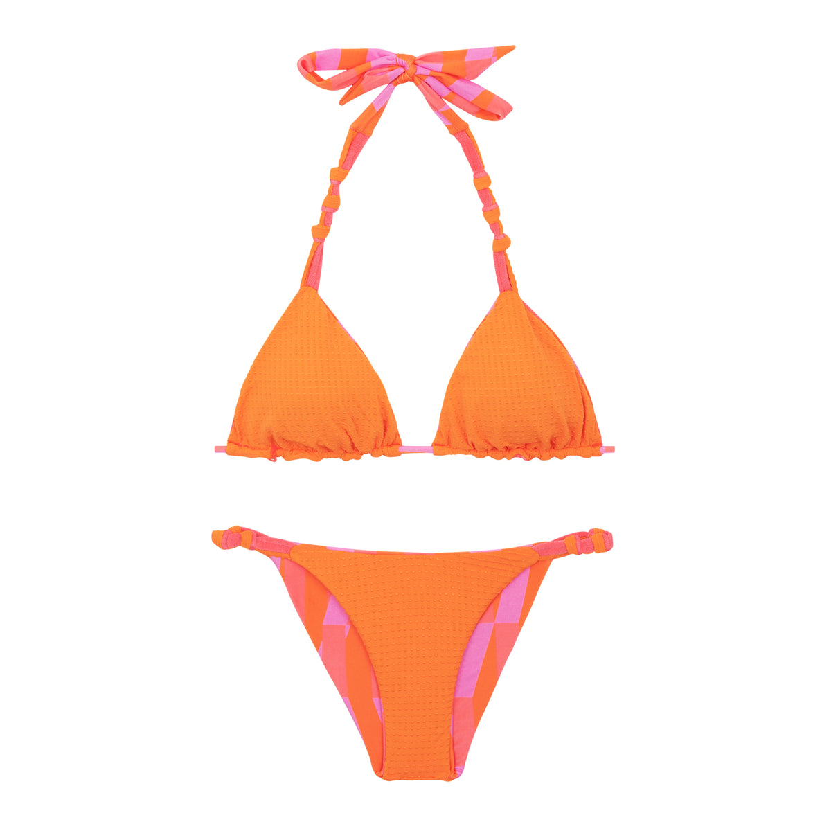 Product Back: Rio De Sol Two Piece Swimwear Set Sunrise Tri-Rev Essential-Rev