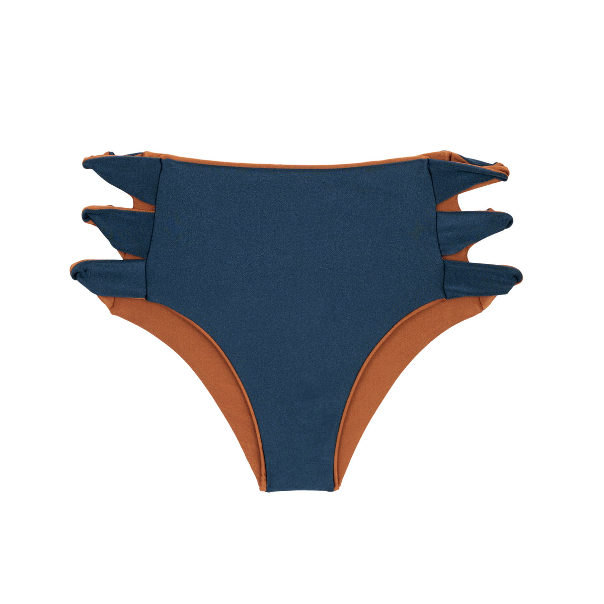 Product Back: Rio De Sol Bikini Bottoms Bottom Nocciola High-Waist-Spin