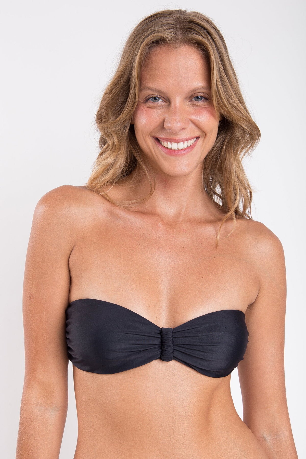 Image 10: Rio De Sol Bikini Tops Top Touch-Black Bandeau-Crispy