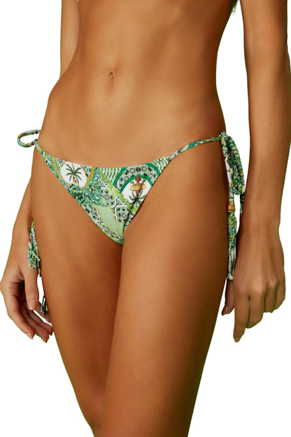 Image 06: Blueman Two Piece Swimwear Set Azulejaria Triangulo Lacinho-Tahiti