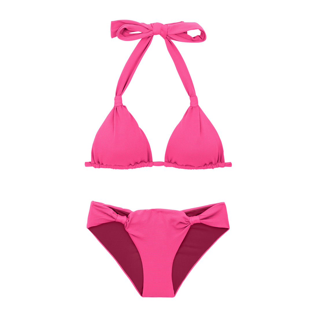 Product Front: Rio De Sol Two Piece Swimwear Set Mtx-Ultrapink Mel Mel-Comfy