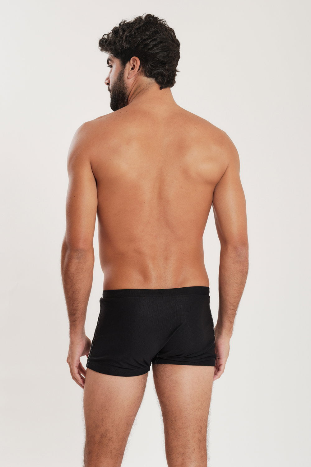 Model Back: Blueman Swim Trunks Sunga Berlim Cairo Fit Preto