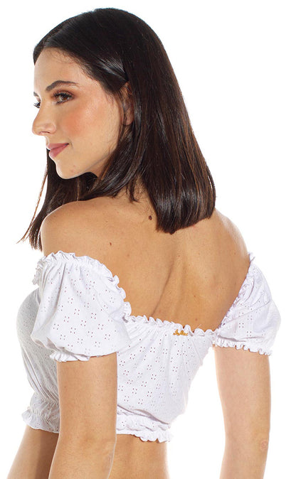 Image 05: Lua Morena Bikini Tops Top Ciganinha Laise Branco